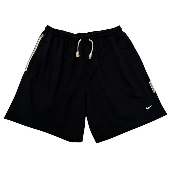 Nike Standard Issue Shorts 9" Men’s XL DQ5712-010 French Terry Basketball Black - Picture 7 of 7